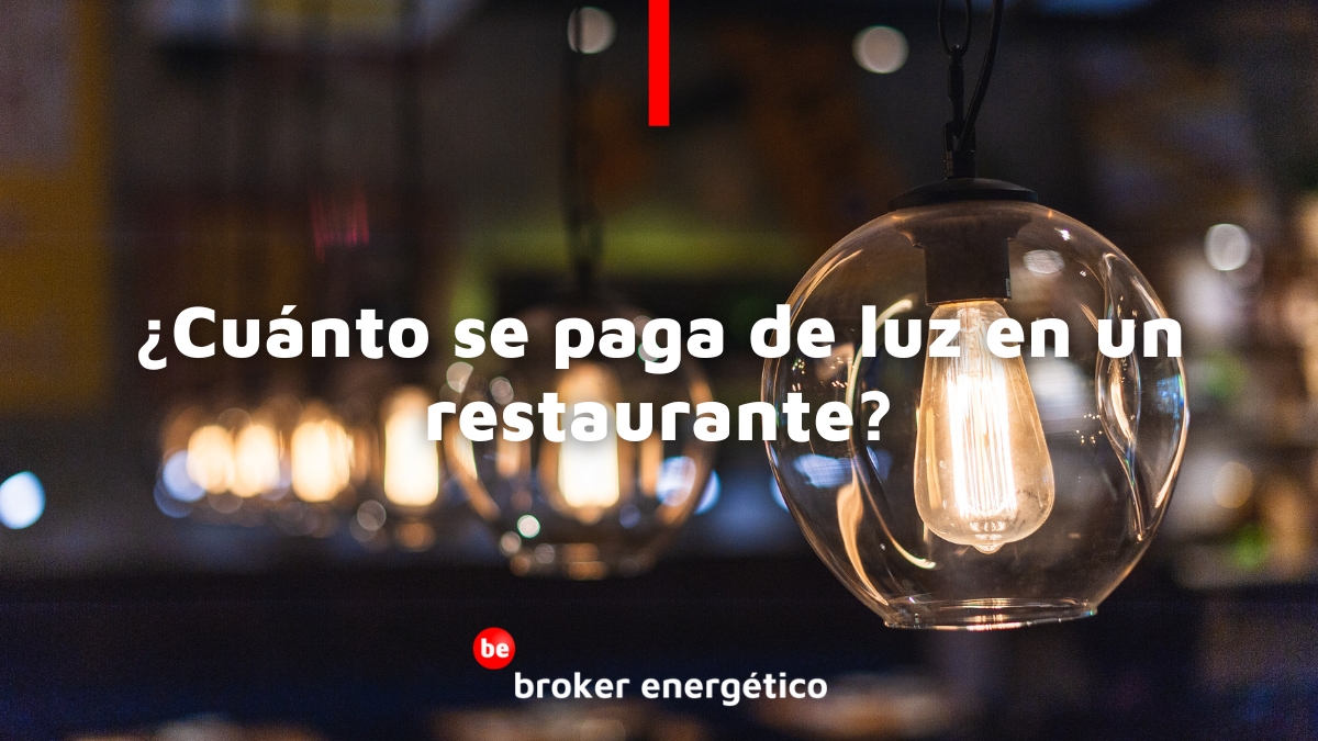 Cunto se paga de luz en un restaurante?